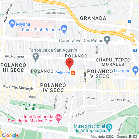 Dra. Ana Rivera García Granados, Cirujano general map