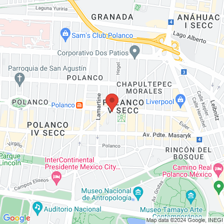 The Fit Pilates Horacio - Polanco map