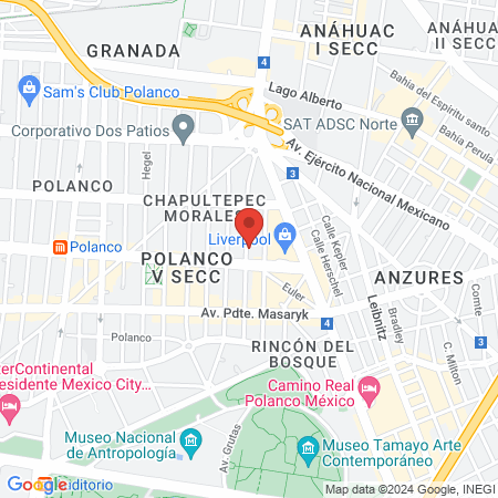 Clínica Odontológica Hesirent map