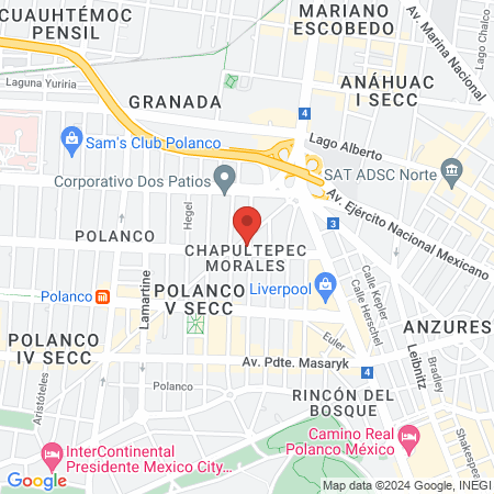 Sonrisas Mexicanas Polanco map