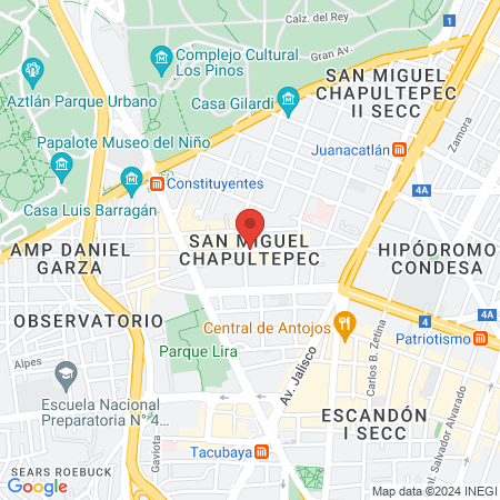 Dr. Fco. Alejandro Vazquez Aguilera, Ortopedista map