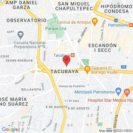 Dentis+a Tacubaya map