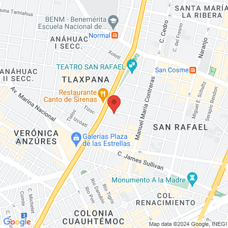 Adalberto Frontana Rangel Médico General Ciudad de México map