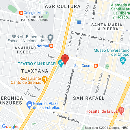 SERVICIO MÉDICO map