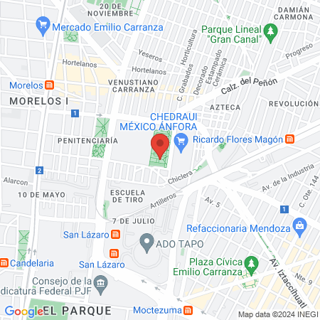 Gimnasios Urbanos 263 map