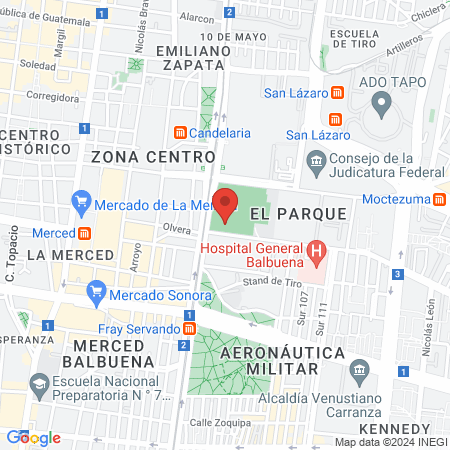 Escuela de Habilidades de Básquetbol Venustiano Carranza map