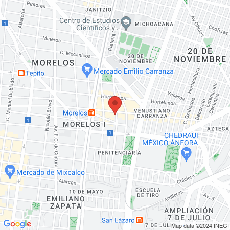 Hospitalito Gustavo Guerrero A. C. map