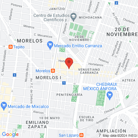 Hospitalito Gustavo Guerrero A. C. map