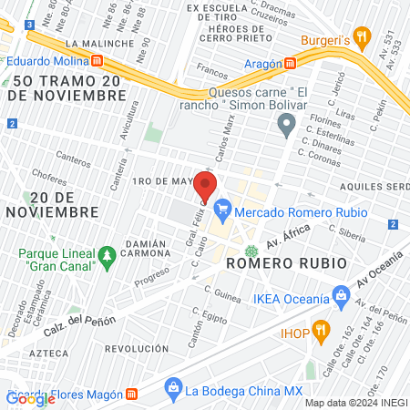 Estética Rocío map