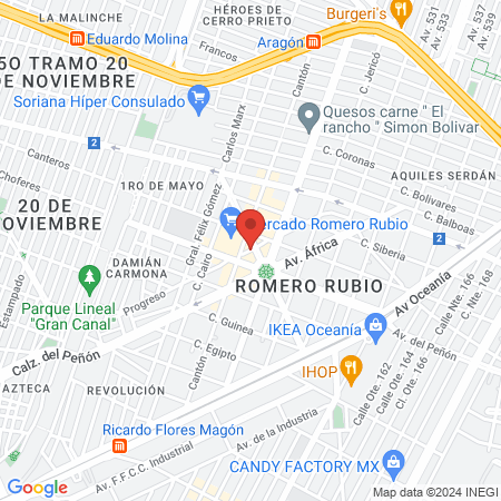 El Arte Esmaltado en Púrpura Romero Rubio map