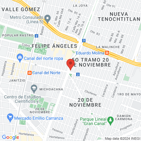 Consultorio de Ginecología Dr. Carlos Villanueva map