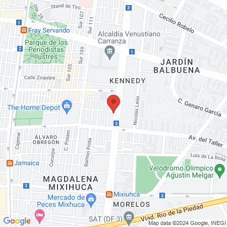 Elvira Almanza Salinas, Pediatra map