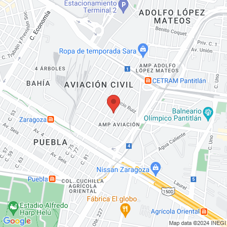 Consultorio Dra. Tejeda map