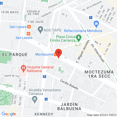 Unidad médico dental map