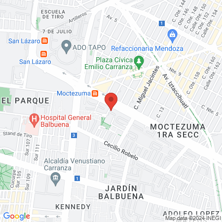 Sanatorio De La Luz De Jesus map