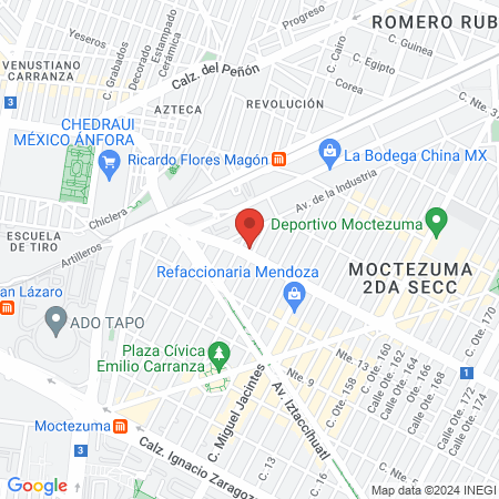 Centro de Apoyo Médico Moctezuma map