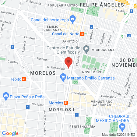 Estudio De belleza MIA map