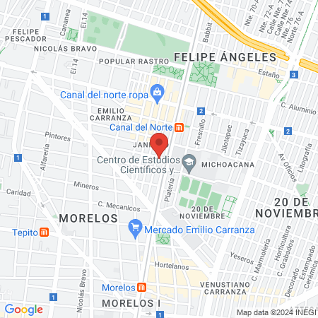 Ponce Flores Miguel Ángel map