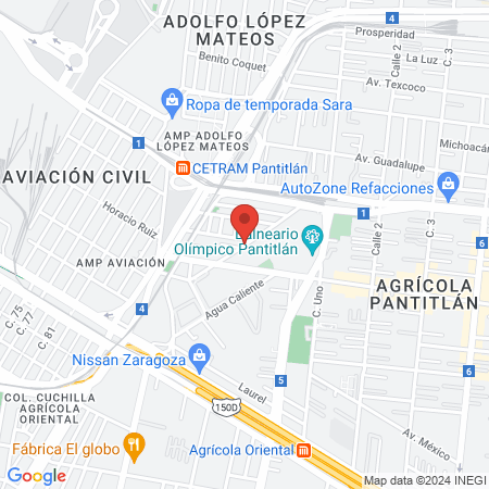 Dra Maura Vázquez Legaria map