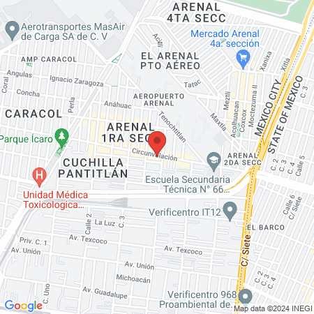 The barrio barber shop and nails map