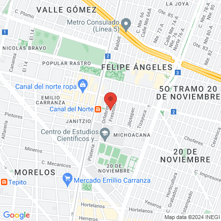 dentista Barragan map