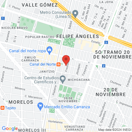 Marcela Olivia Soriano Méndez map