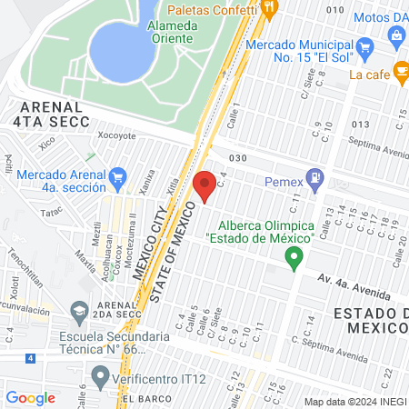 CONSULTORIO DE ESPECIALIDADES DR. VAZQUEZ GODOY map