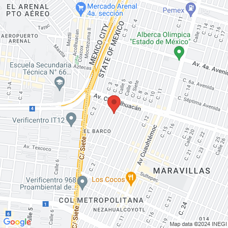 Servicio veterinario "Ave de paraíso" map