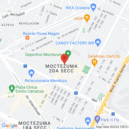 Hospital Pediátrico Moctezuma map