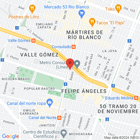 Estética New Look map