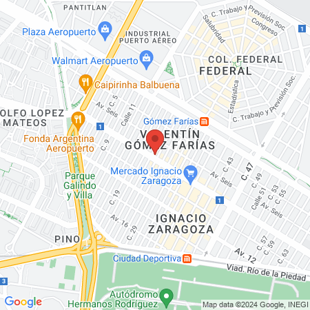 Quiropedia Gómez Farías map