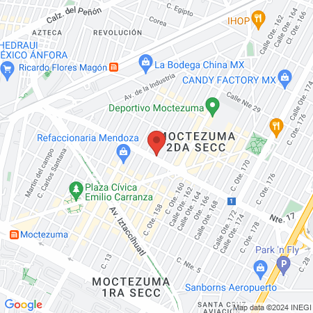 Consultorio Dra. Zitlali Vite map