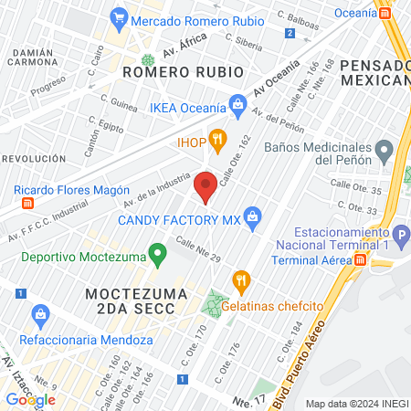 SERVICIOS VETERINARIOS MOCTEZUMA map
