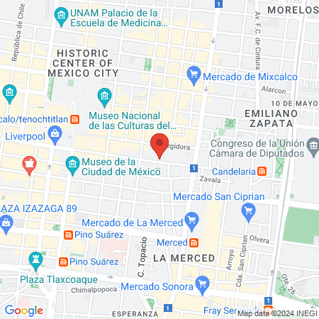 AMURA PROFESIONAL map