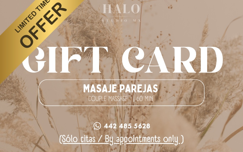 15% OFF | Masaje en parejas 60 minutos