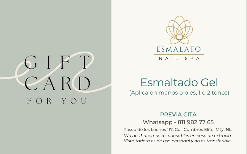 Esmaltado Gel (1 o 2 tonos) 