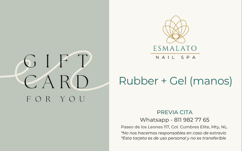 Rubber + Gel liso (manos)