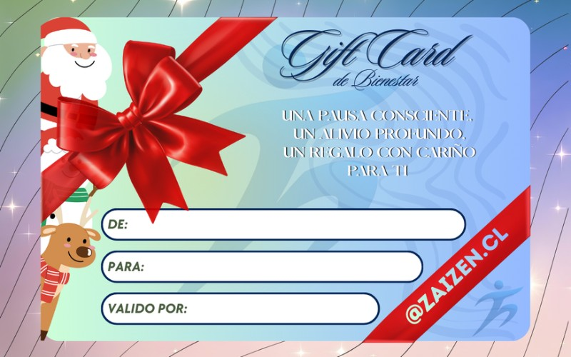 Gift card de bienestar - Navideña