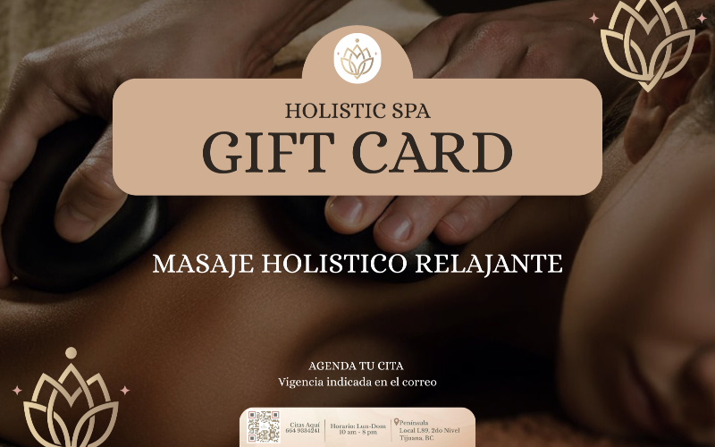 Gift Card Masaje Holistico Relajante