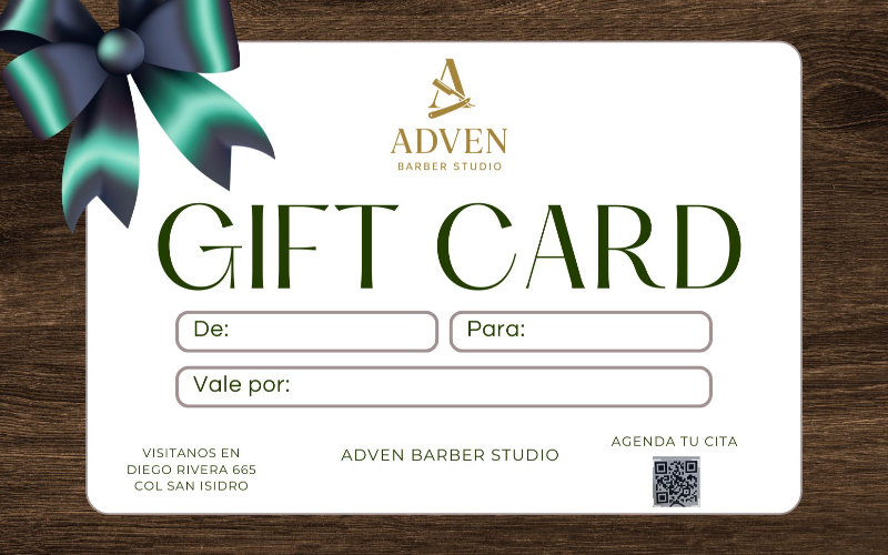 GIFT CARD AFEITADO Y CORTE DE BARBA 