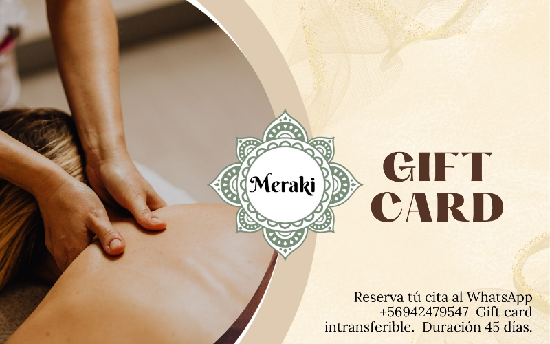 Gift card Relajación y bienestar general