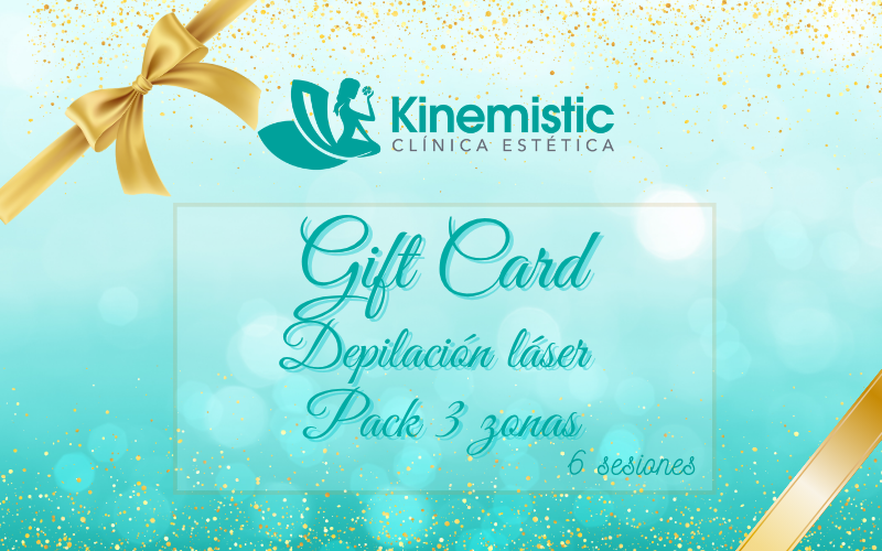 Gift Card Depilación Láser 3 zonas 6 sesiones