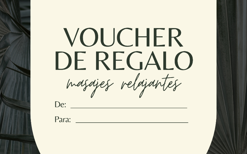 Voucher de masajes