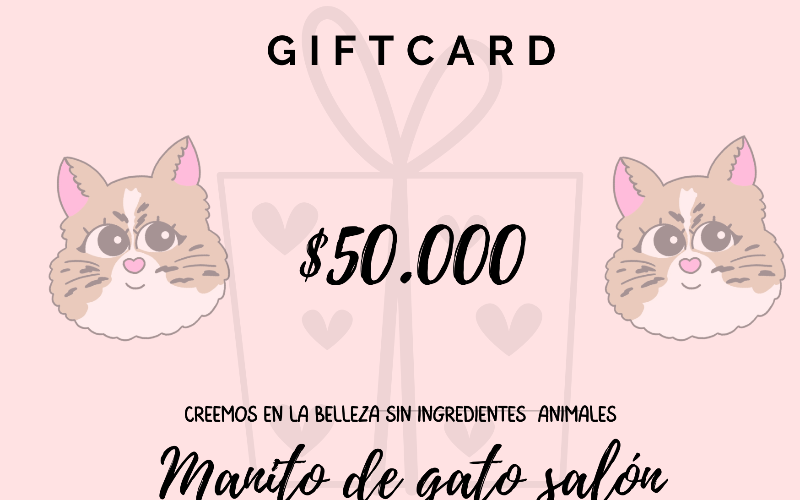 🎁 Gift Card Manito de Gato – $50.000 CLP
